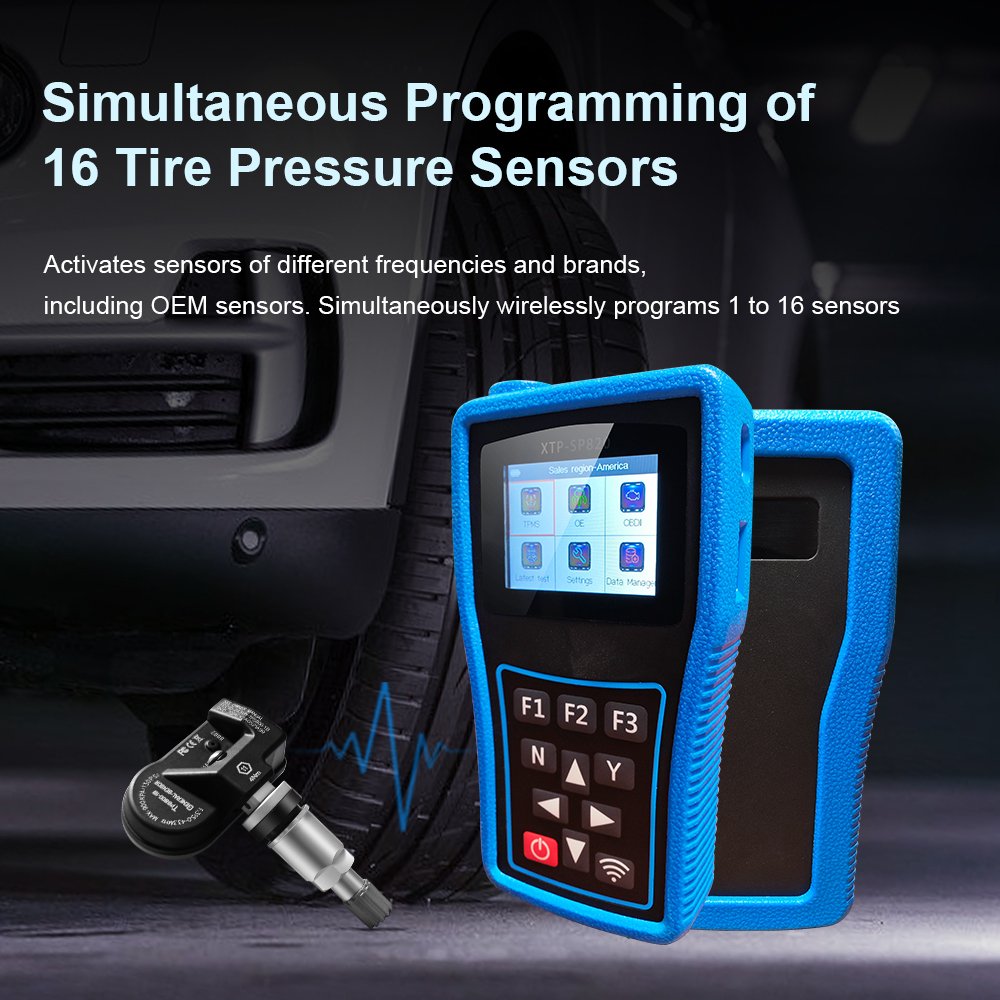 Programmable Sensor 315/433MHz 2in1 TPMS Metal Tire Pressure Sensor
