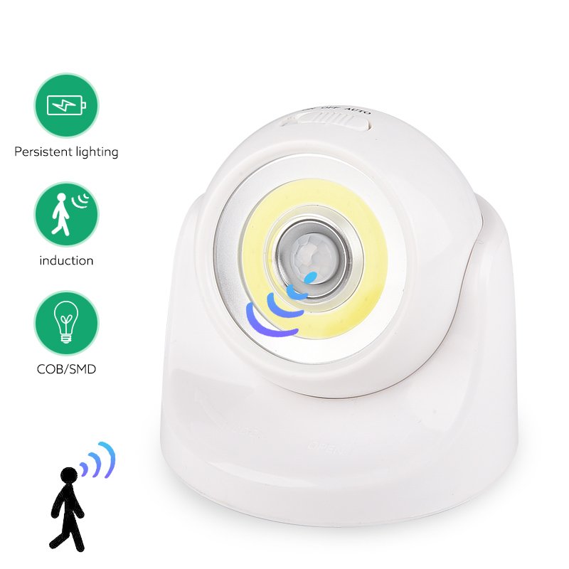 3xAAA Battery Operated Of Super Bright Of COB PIR Motion Sensor Night Light