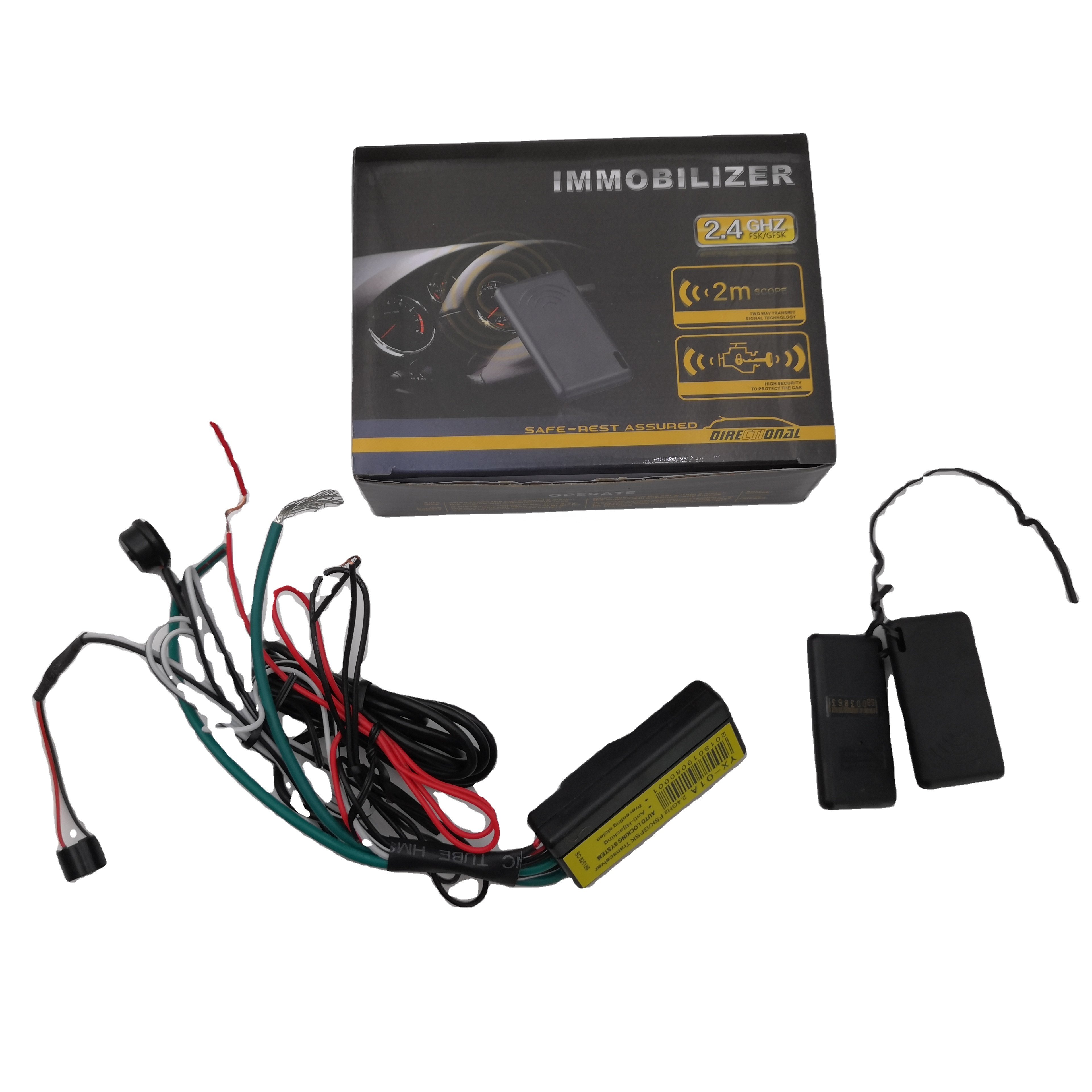 Shenzhen factory RFID 2.4 GHz Auto Anti-hijacking Car Immobilizer with accelerometer sensor