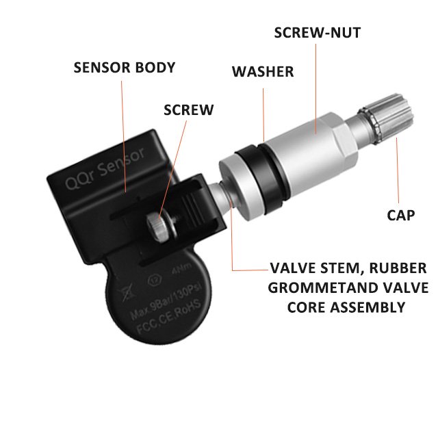 Coverage Global 98% Car Wireless Wheel Tyre Pressure Sensor