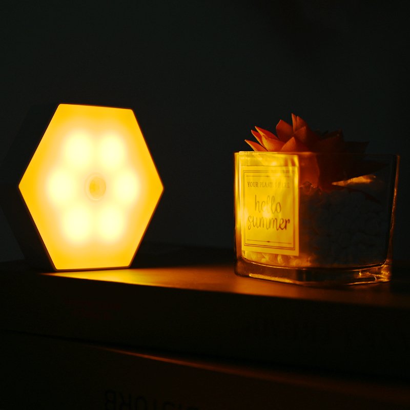 Better than Mr beams Sleep Friendly Battery-Powered Motion-Sensing LED Stick-Anywhere Nightlight with Amber Color Light