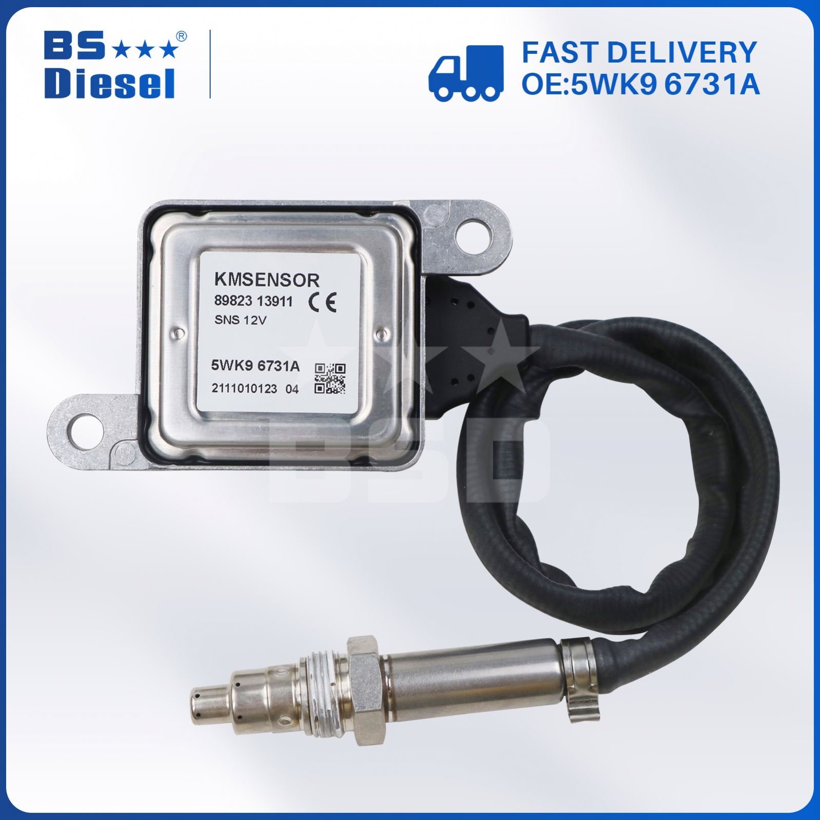 High Quality SCR System 12V NOX Sensor 89823-13911 5WK9 6731A Nitrogen Oxide Sensor 8982313911 5WK96731A For ISUZU