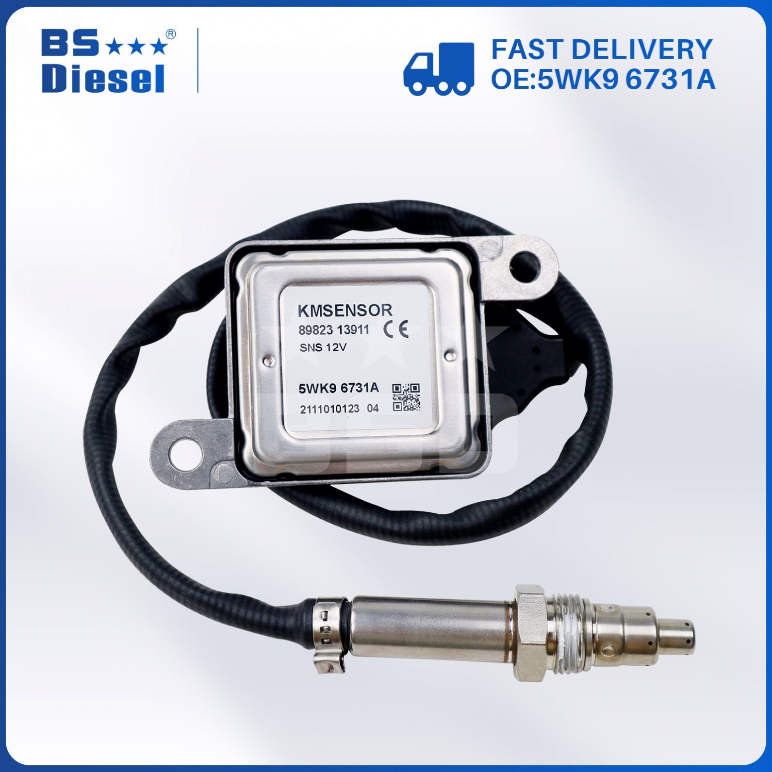 High Quality SCR System 12V NOX Sensor 89823-13911 5WK9 6731A Nitrogen Oxide Sensor 8982313911 5WK96731A For ISUZU