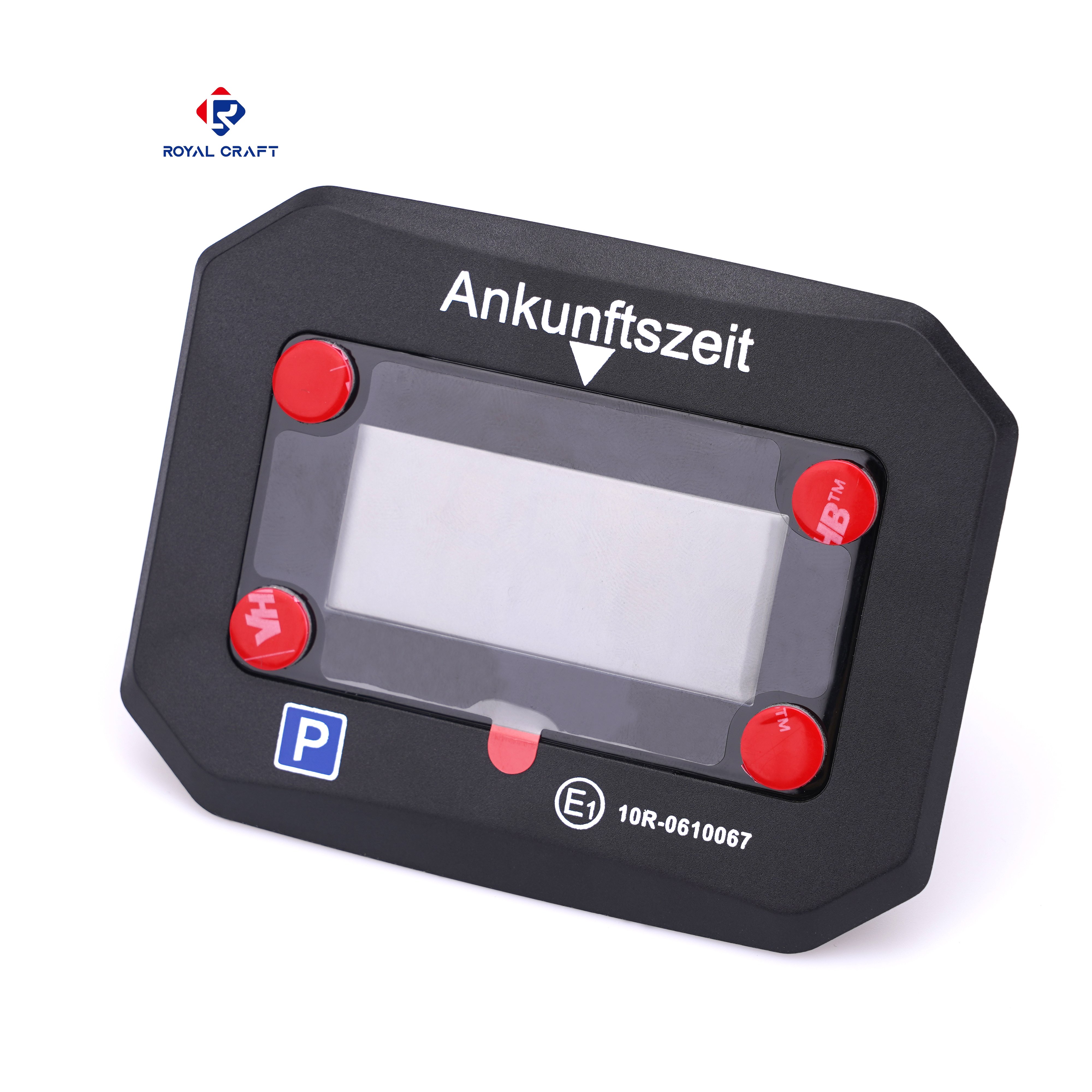 Motion Sensor Automatic Electronic Blue Digital Parking Disc For Germany