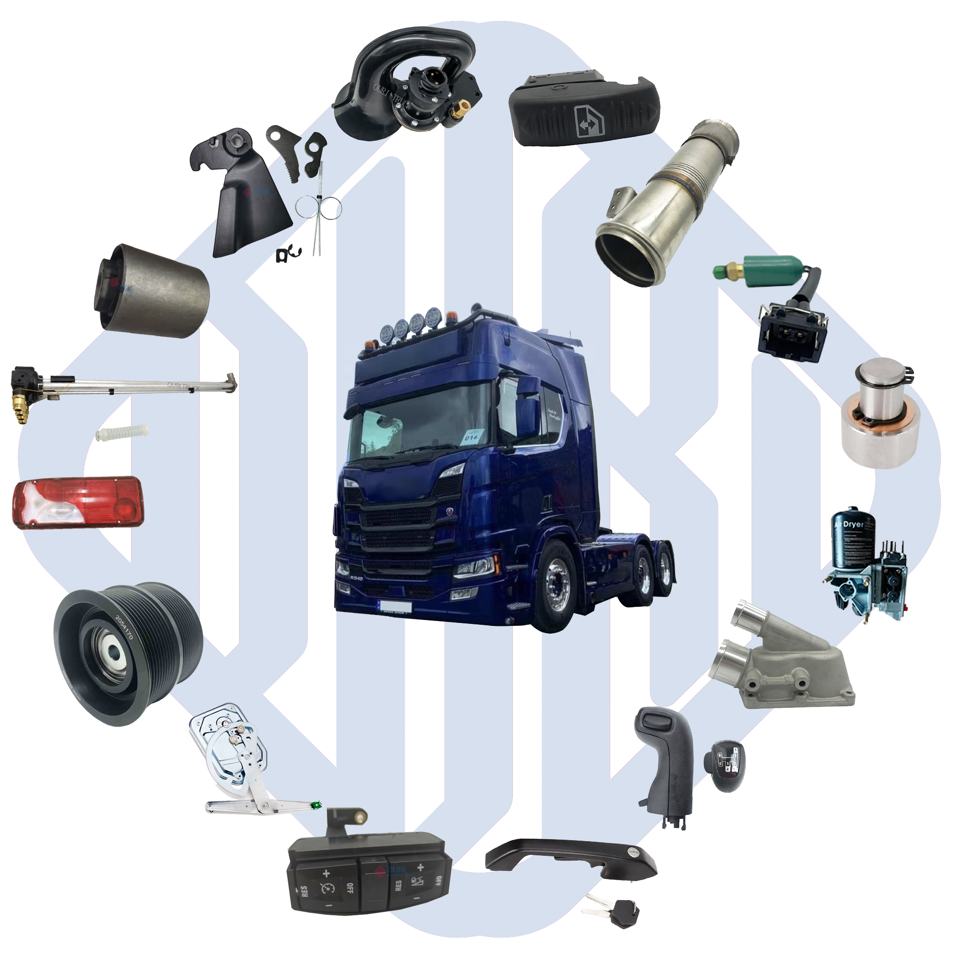 European Truck Parts Crankshaft Position Sensor 1398467 1365738 1607435 1607436 1398467 Wheel Speed Sensor For DAF TRUCK