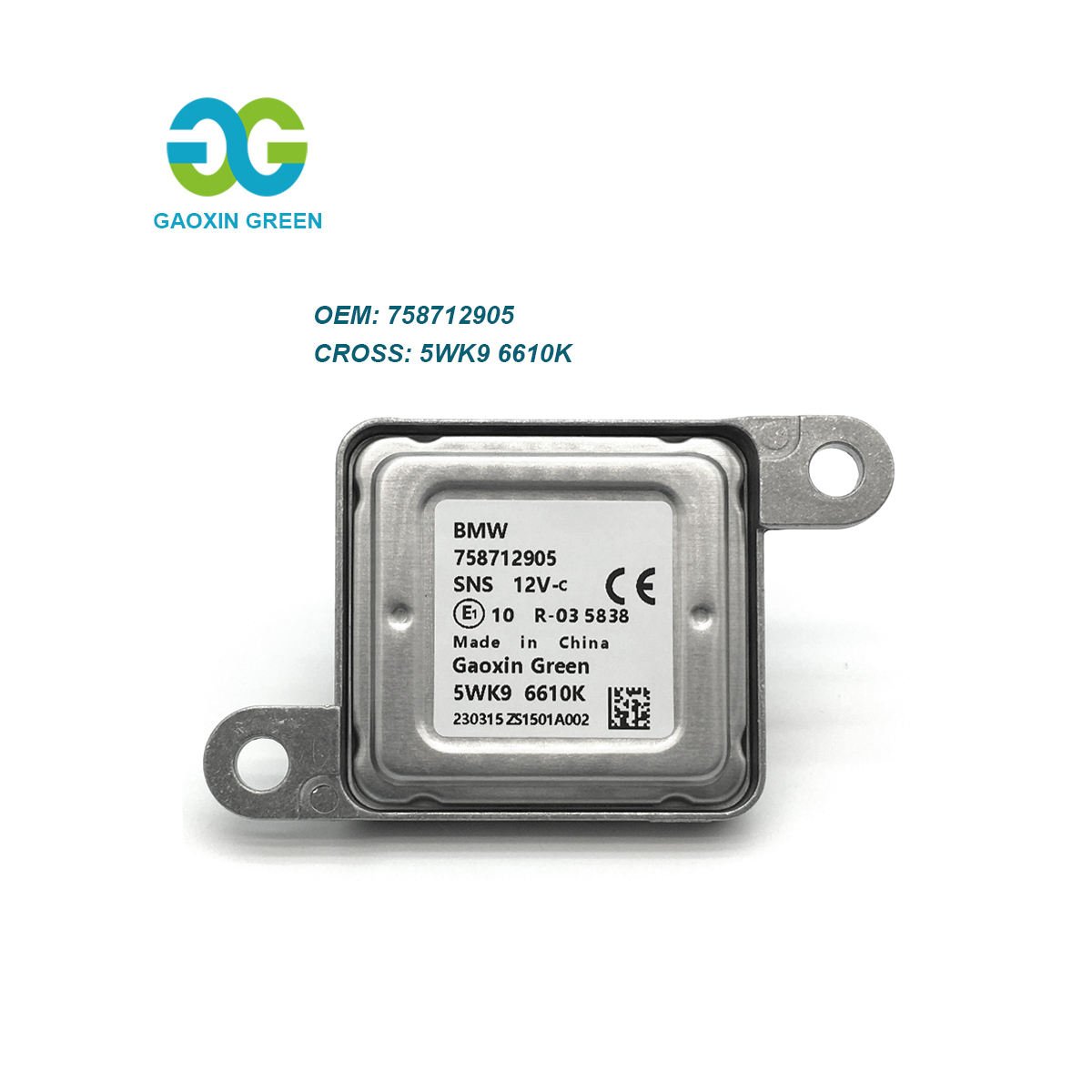 Nox Sensor Testing Instruments 5WK96610K 758712905 Oxygen Nitrogen Oxide Auto Nox Sensor For BMW