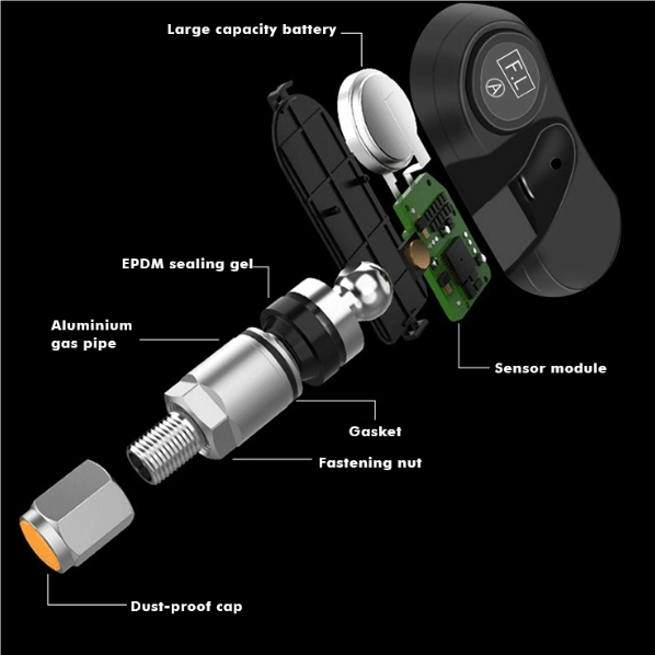 TPMS Tire Pressure And Temperature Real-time Monitoring Universal Tpms sensor For Cars