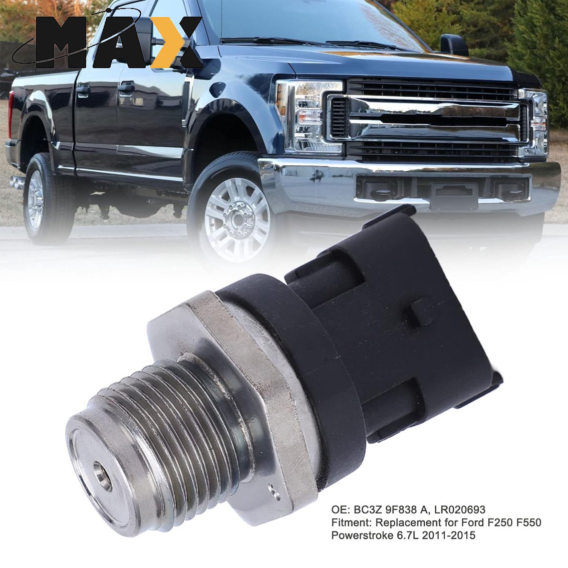 Auto Engine Parts Fuel Rail Pressure Sensor For Toyota Honda VW Nissan Hyundai Kia BMW Mercedes Audi Ford Chevrolet Land Rover