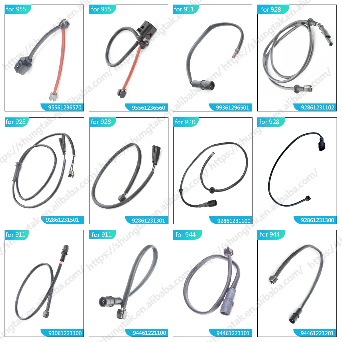 Auto Parts Brake Pad Wear Sensor for Porsche 4 Tequipment-Macan TEQ 5 Taycan TEQ Tequipment-Katalog TEQ2 Cayenne TEQ3 Panamera