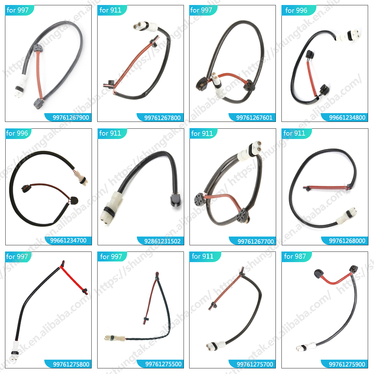 Auto Parts Brake Pad Wear Sensor for Porsche 4 Tequipment-Macan TEQ 5 Taycan TEQ Tequipment-Katalog TEQ2 Cayenne TEQ3 Panamera