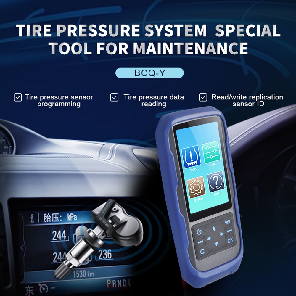 Wireless TPMS Diagnostic Tool 315MHz 433MHz Auto Heavy Duty Truck Sensors Diagnostic Scanner Programming Tool Bcq TPMS Scanner