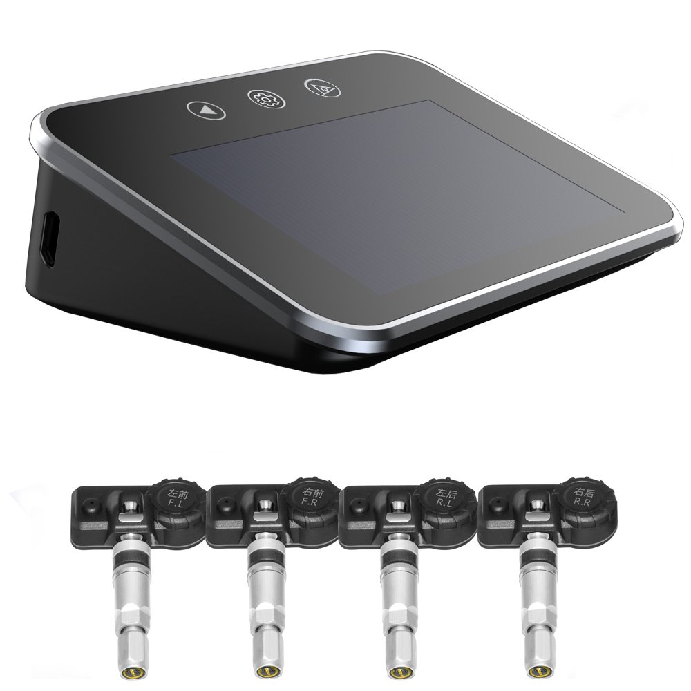 Automotive tire pressure monitoring built-in sensor wireless solar high-precision tire detector