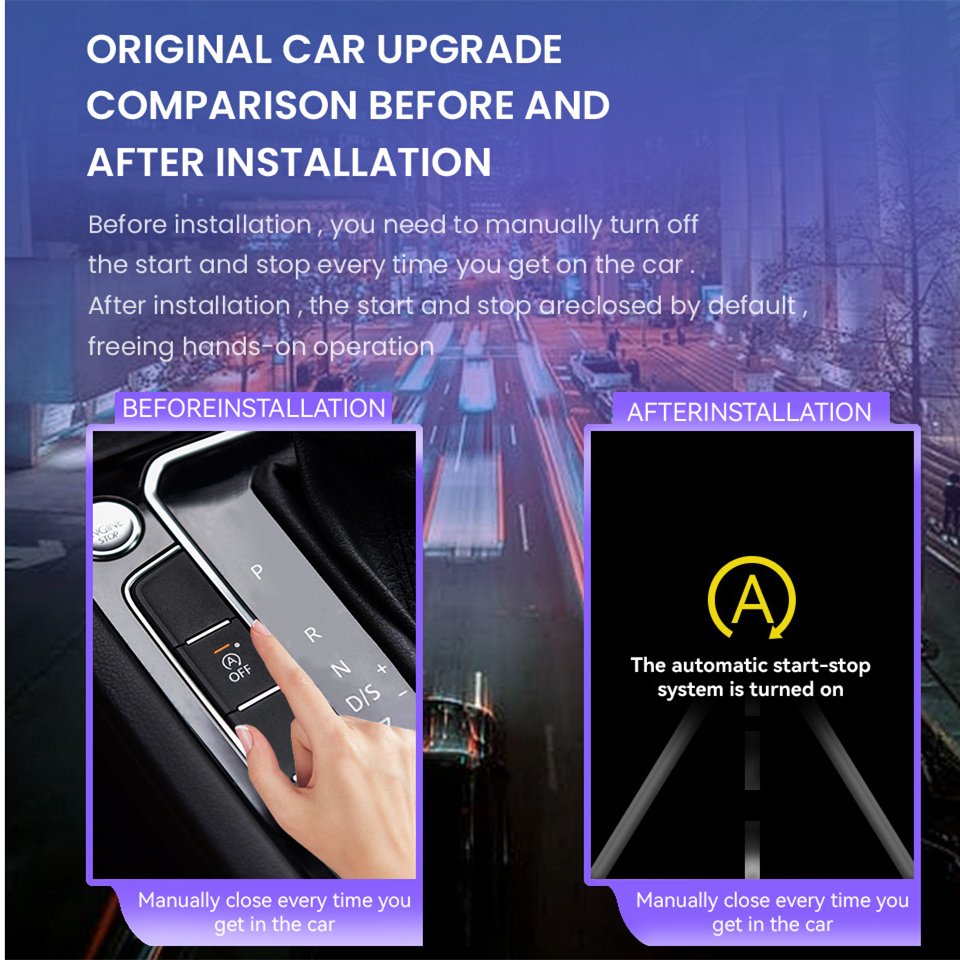 Car Auto Start And Stop Engine Off Device Sensor 3 modes Control Harness For Volkswagen MQB