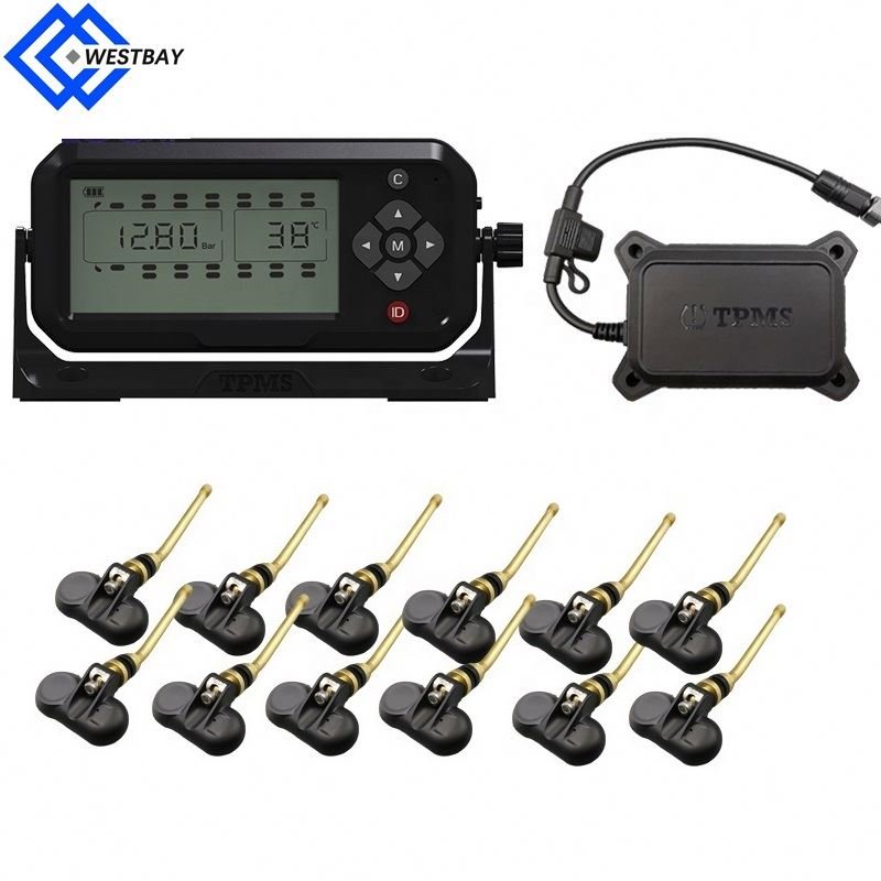 Westbay 6-28 wheel External sensor TPMS for truck bus wireless tire pressure alarm monitor 18bar tire pressure monitoring system