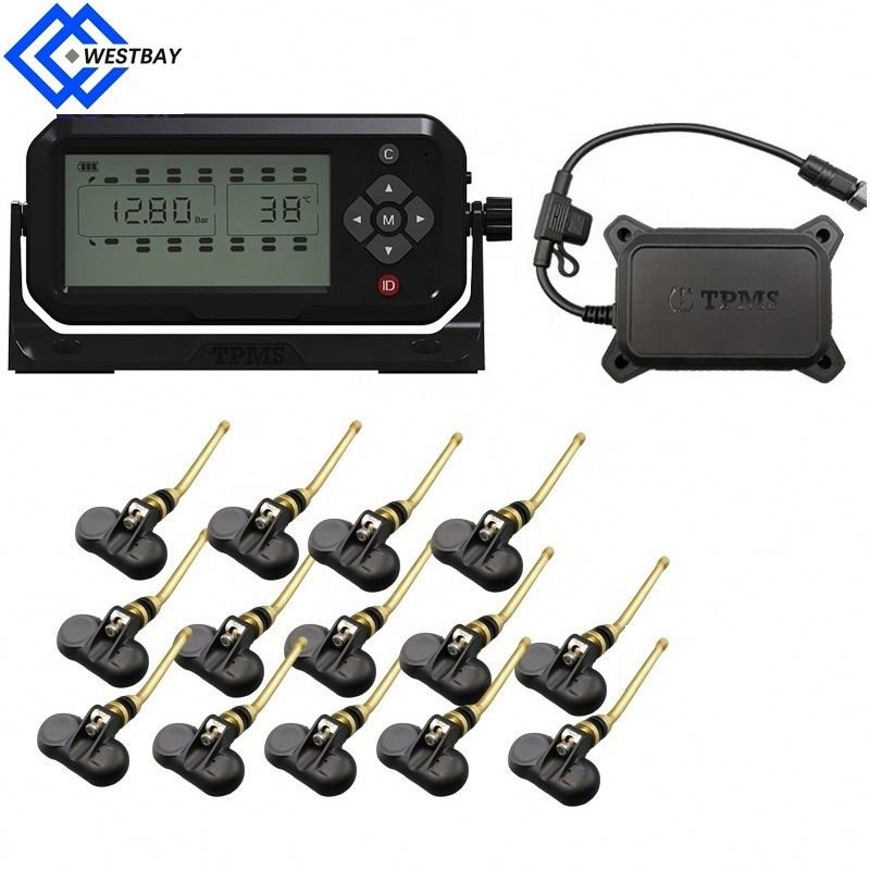 Westbay 6-28 wheel External sensor TPMS for truck bus wireless tire pressure alarm monitor 18bar tire pressure monitoring system