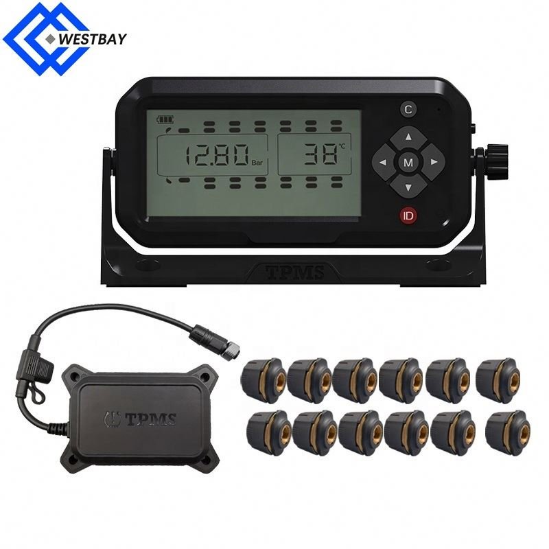 Westbay 6-28 wheel External sensor TPMS for truck bus wireless tire pressure alarm monitor 18bar tire pressure monitoring system