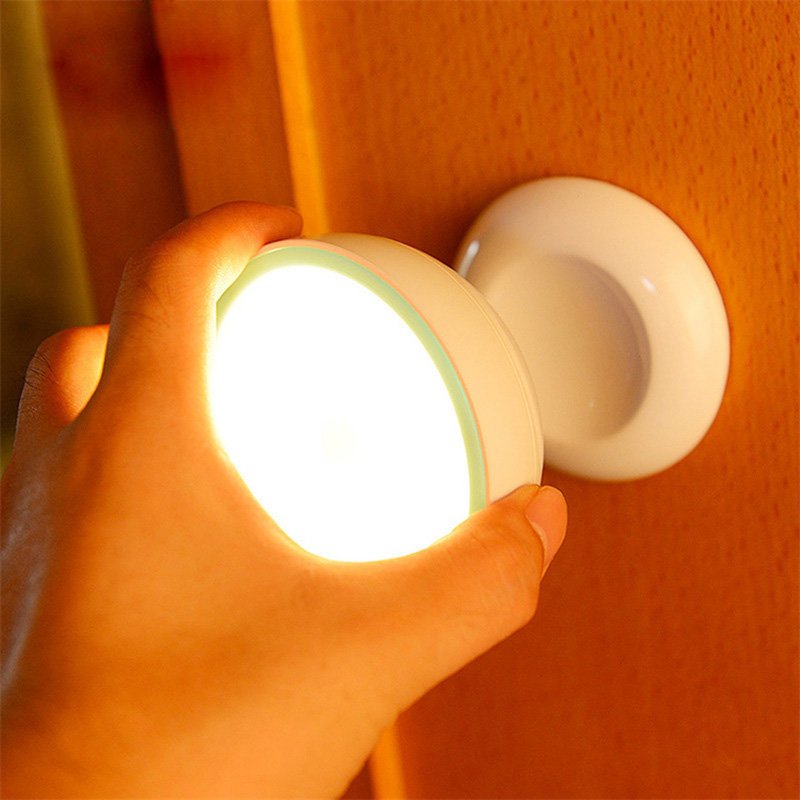 Smart Motion Sensor Night Light Wireless USB Rechargeable Wall Lights For Wardrobe Hallway Bathroom Bedroom Balcony Lighting