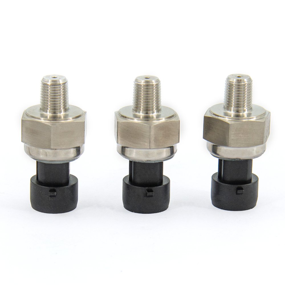 LED 3 In 1 Display Air Suspension Pressure Gauge PSI Universal Air Suspension 0-20 Bar With 3 Pieces 1/8NPT Electrical Sensors