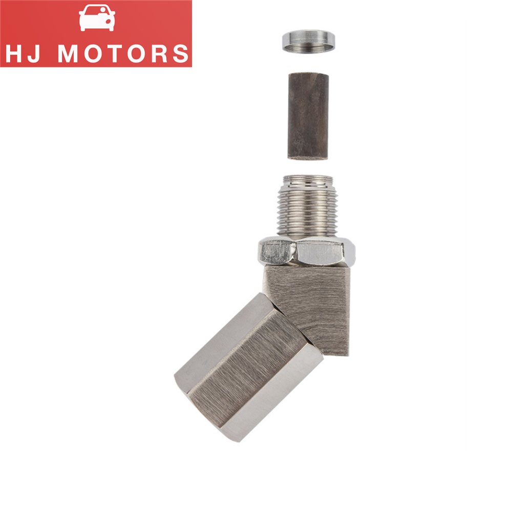 M18*1.5 Universal 45 Degree Mini Catalyst O2 Sensor Oxygen Sensor Mini Catalytic Converter Sensor Fitting