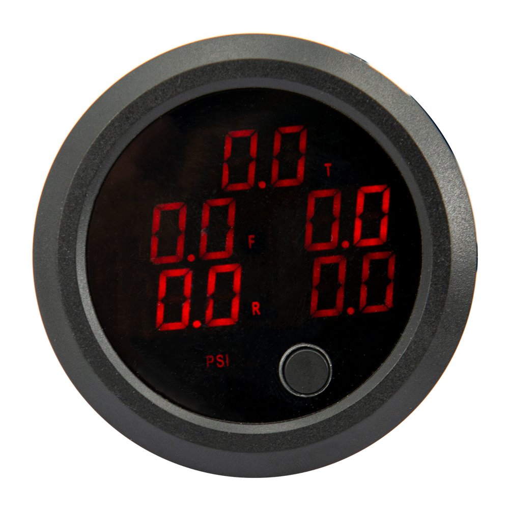 52mm Red LED Display air suspension gauge Electrical Five ways Penta Air Pressure Gauge Electrical Sensor