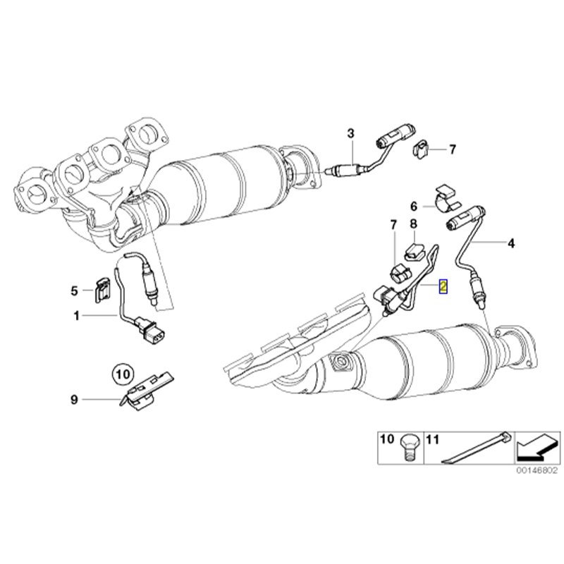 11787539124 11 78 7 539 124 1178 7539 124 factory hot sale automobile parts engine parts Car oxygen sensor For BMW OEM