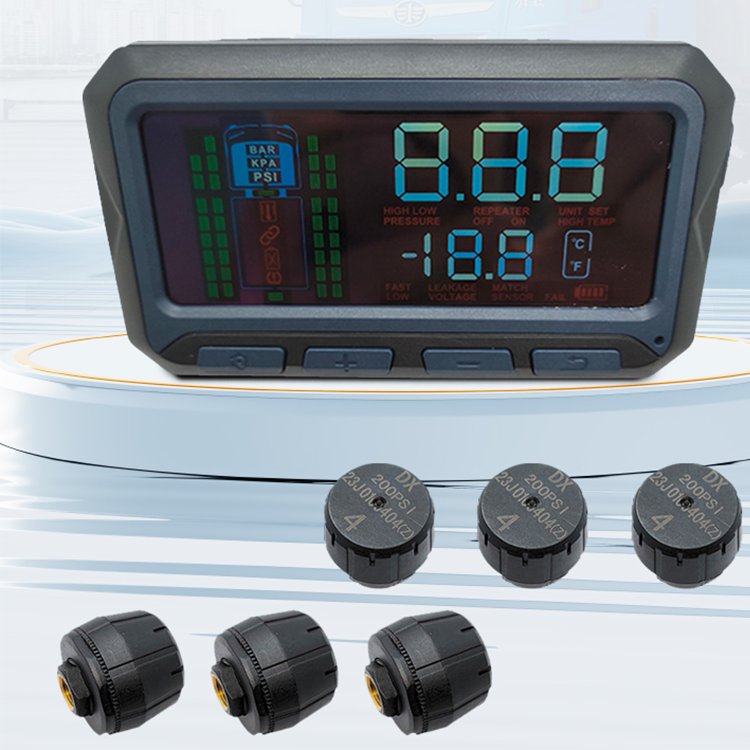 Smart Auto System Digital Tmps Lcd Display Usb Auto Security Alarm Tire Pressure Monitor Sensor
