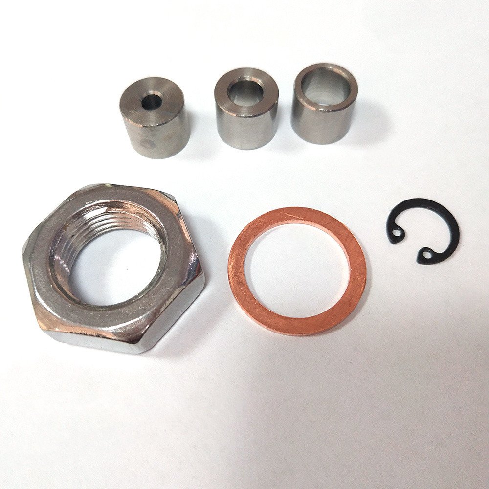 Stainless Steel J Type Bent O2 Oxygen Sensor Exhaust Pipe Fittings O2 Sensor with Adjustable Gas Flow Inserts
