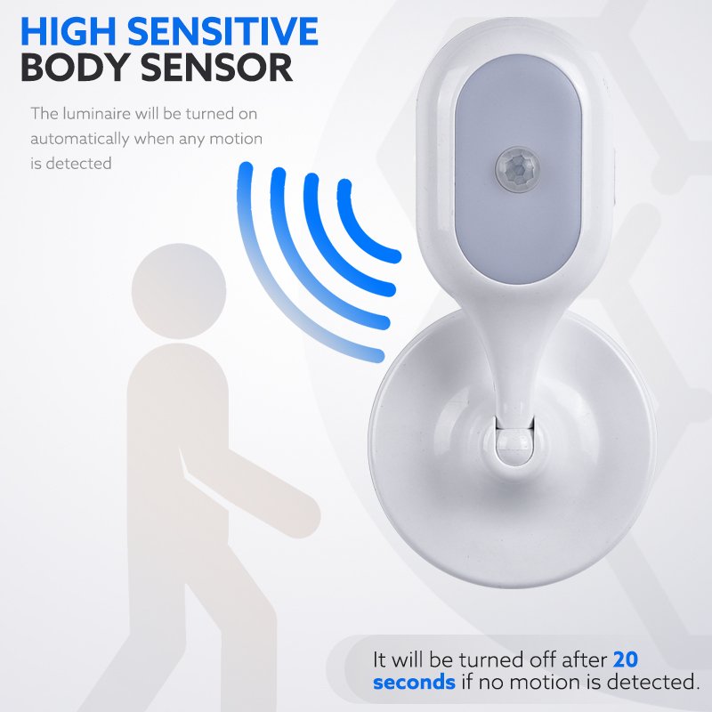 10LED Wireless Motion Detector Security Light Sensor Auto On Off Motion Sensor Light Battery Operated