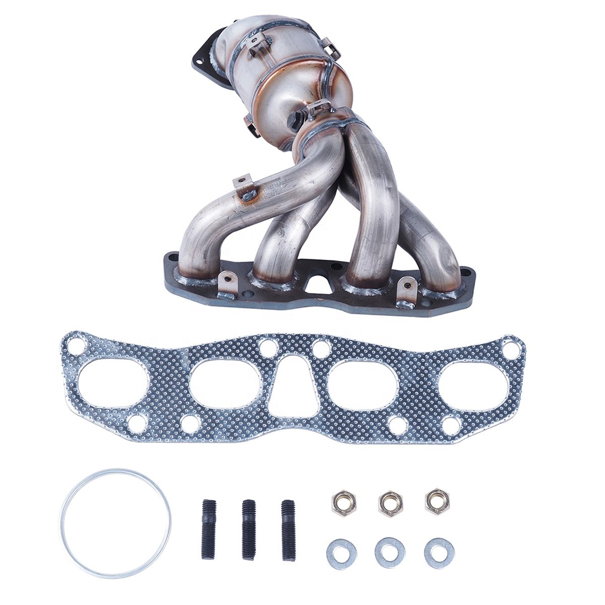 auto engine part three-way catalytic converter compatible nissan x-trail 2.5 manifold