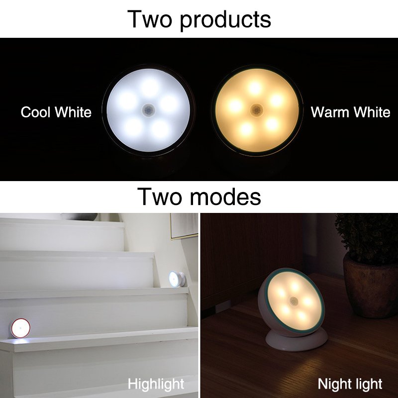 Magnet Attraction Night Lamp Rechargeable Motion Sensor Corridor Lights For Wardrobe Hallway Toilet Bedroom Lighting Wall Light