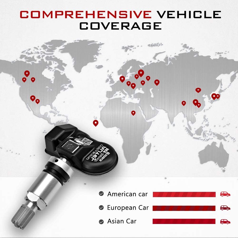 Autel Tpms Sensor Universal Programmable Tpms Sensor 433 & 315Mhz Auto Sensors