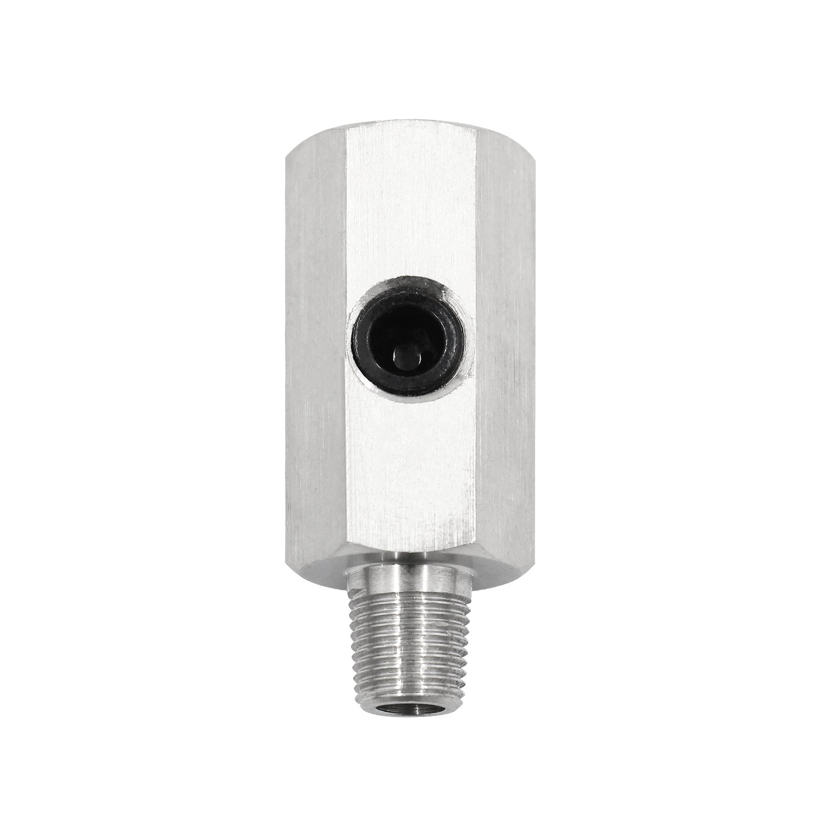 Car Auto 1/8 BSPT Oil Pressure Sensor Tee To NPT Fitting Turbo Feed Line Parts Turbo Oil Feed Adapter Fitting Auto Parts