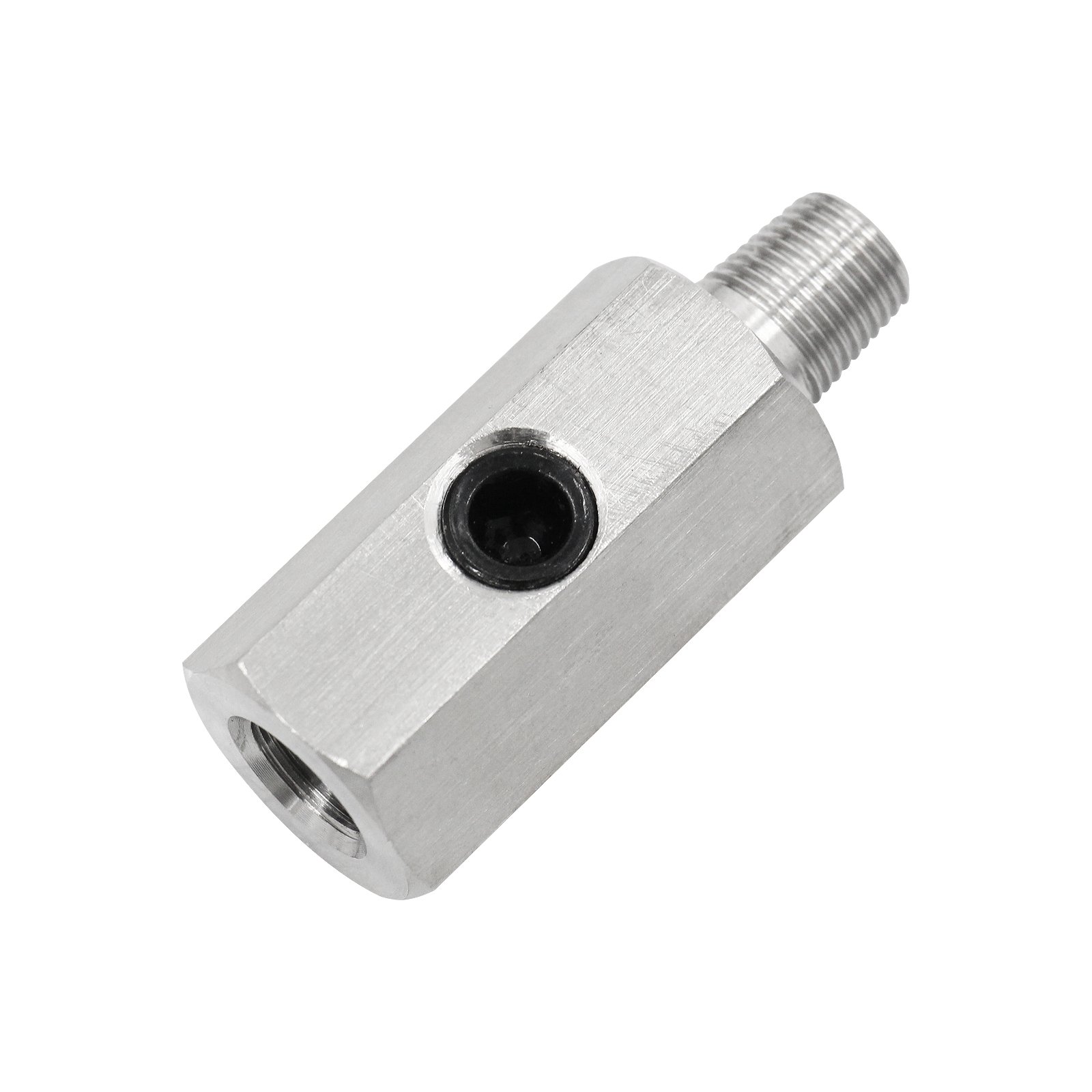 Car Auto 1/8 BSPT Oil Pressure Sensor Tee To NPT Fitting Turbo Feed Line Parts Turbo Oil Feed Adapter Fitting Auto Parts