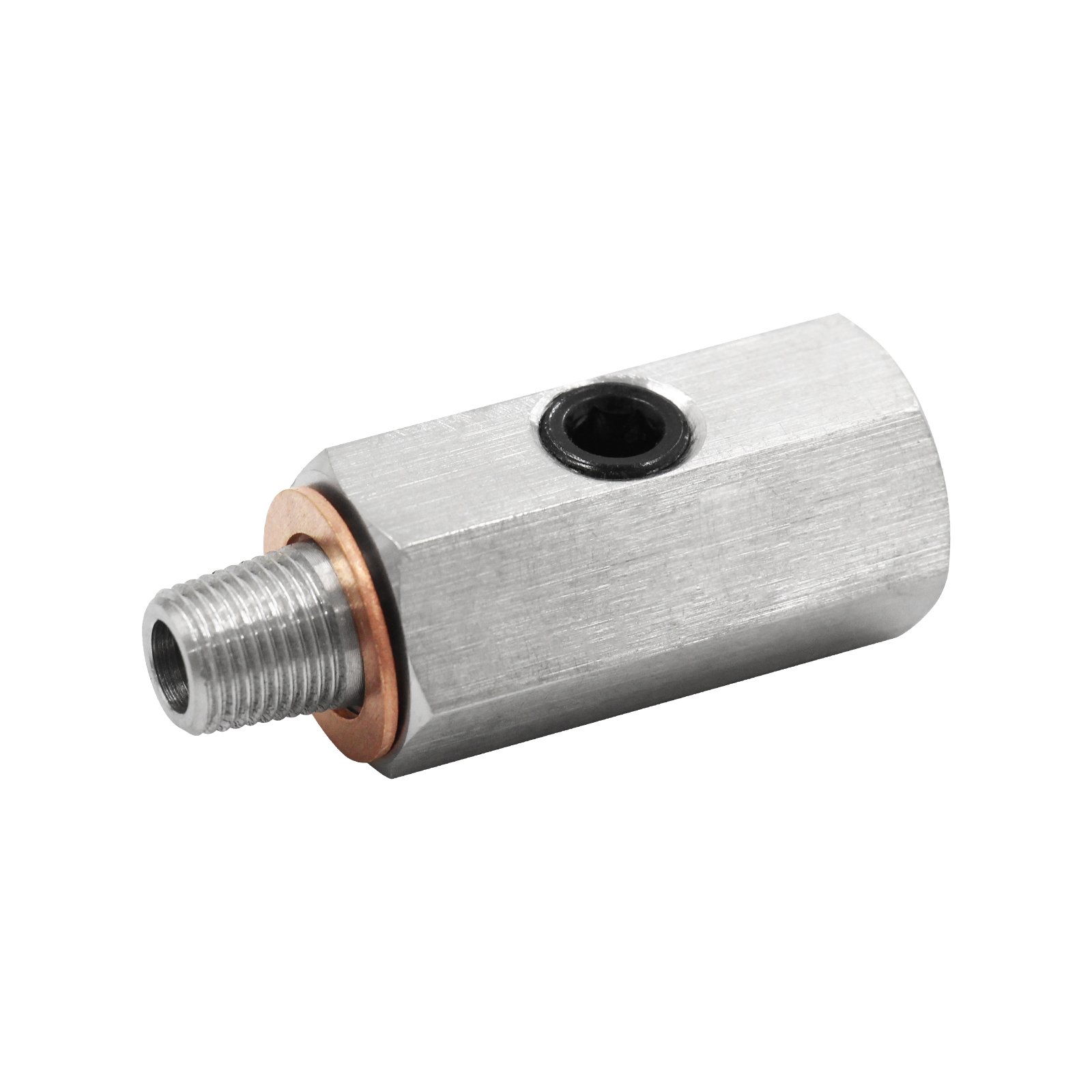 Car Auto 1/8 BSPT Oil Pressure Sensor Tee To NPT Fitting Turbo Feed Line Parts Turbo Oil Feed Adapter Fitting Auto Parts