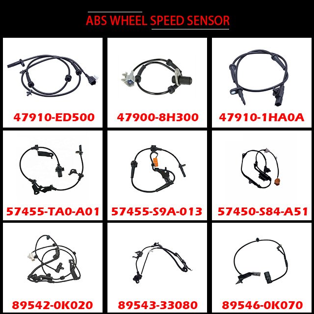 HYS factory price CAR ABS sensor Auto Disc Brake ABS Wheel Speed Sensor for Toyota LEXUS Nissan Mitsubishi Hyundai I30 Mazda3