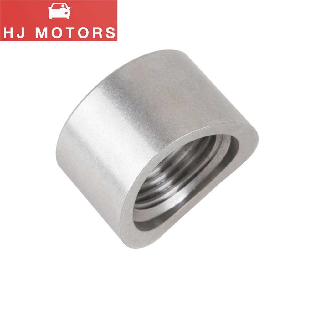 304 Stainless Steel M18*1.5 O2 Oxygen Sensor Curve Notched Nut Bung Sensor Fitting