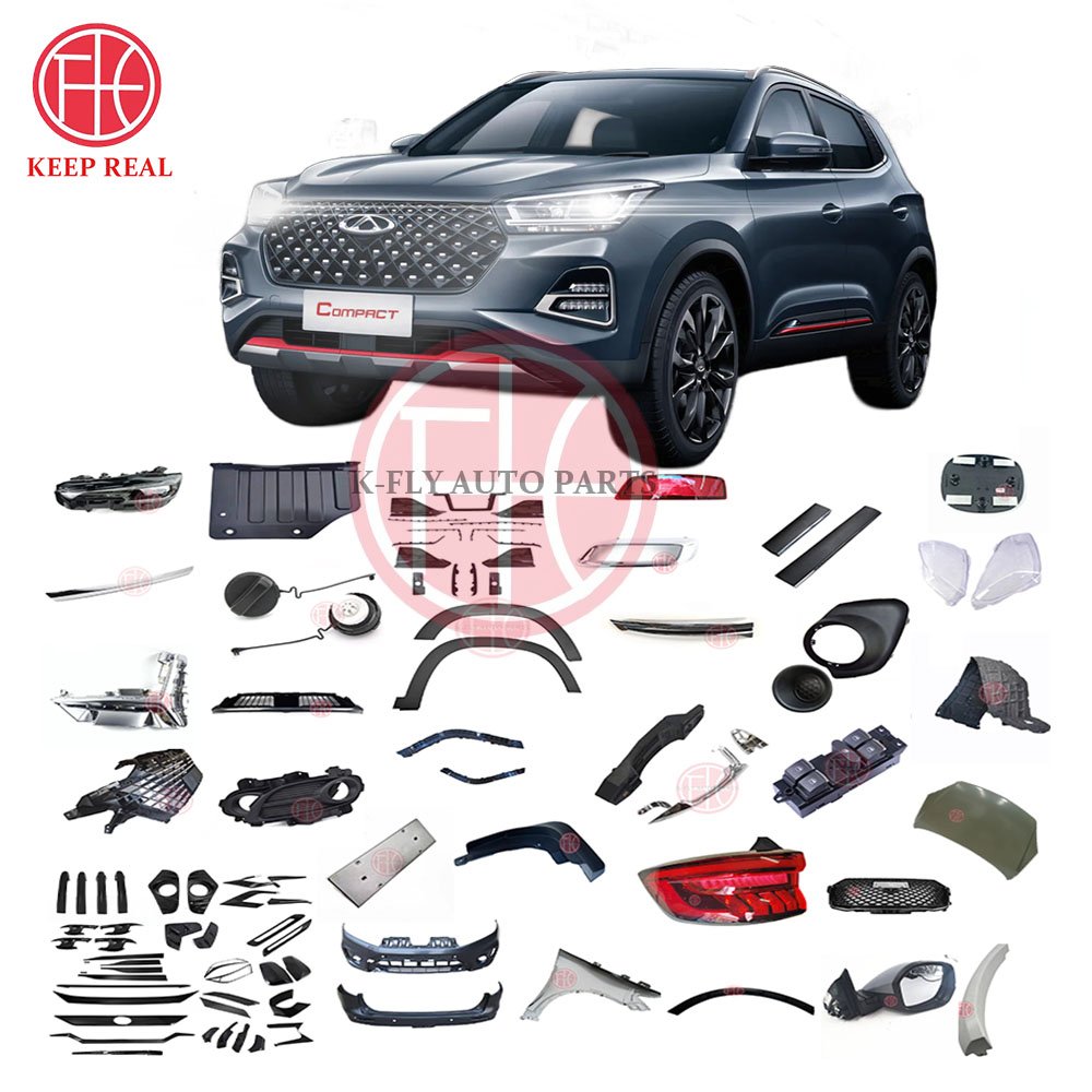 Chery tiggo 4Pro 5x comprct car head light tail light fog light grille view mirror water tank radiator shock absorber brakepad