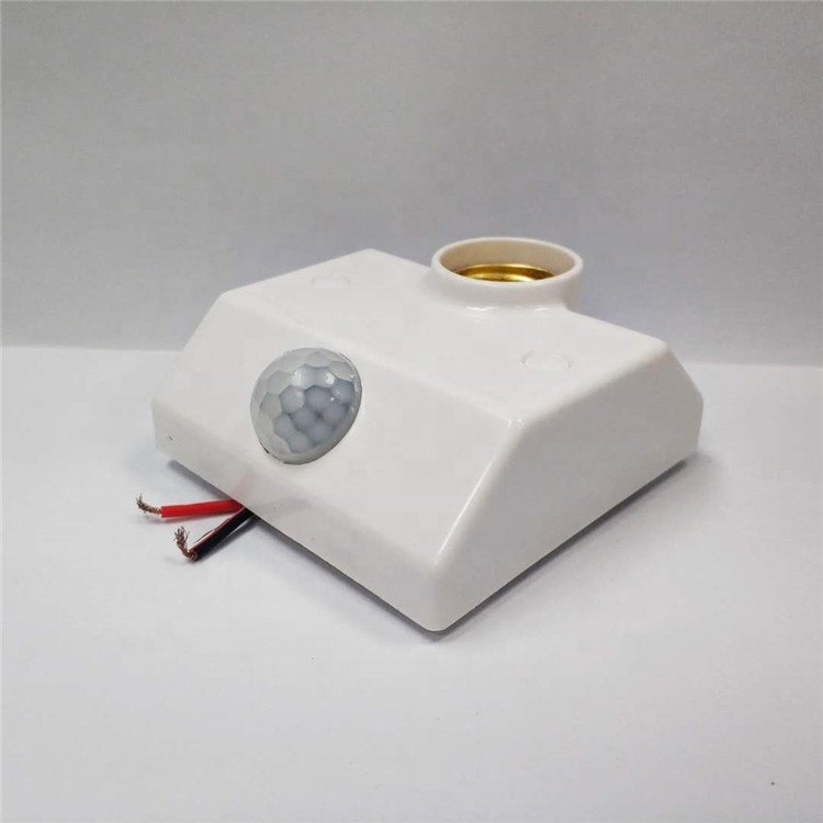PIR Motion Sensor lamp E27 socket holder movement detector with auto switch