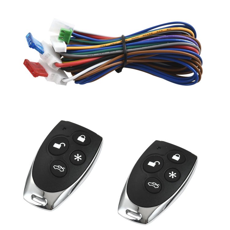 One Way Car Alarm Security System With Shock Sensor And Anti-Hijacking For Car
