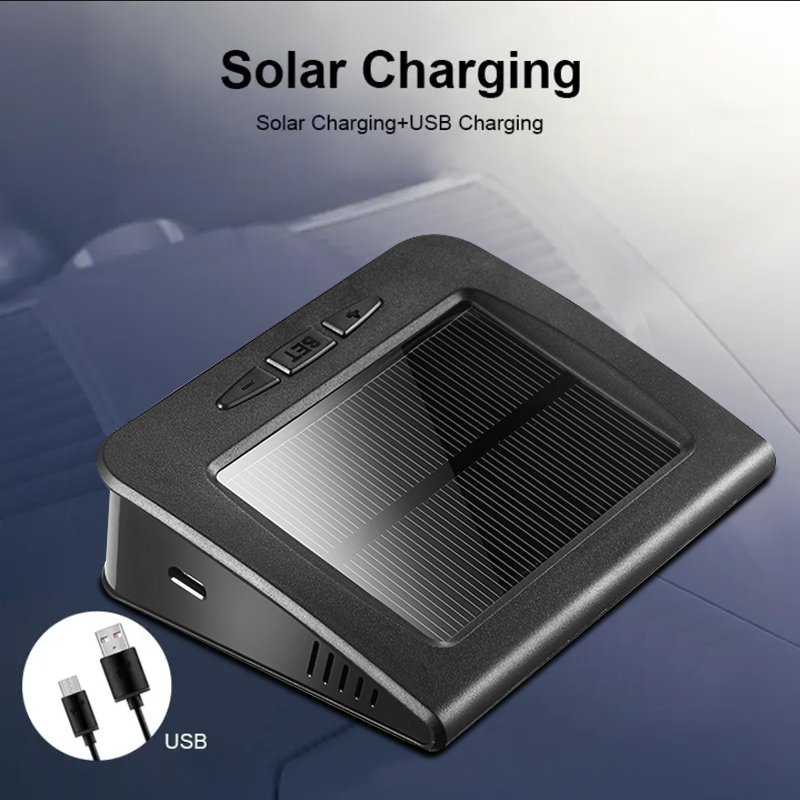 Riboton Tyre Pressure Monitoring System C220 Solar Power Digital LCD Display Auto Security Alarm Systems External Sensor