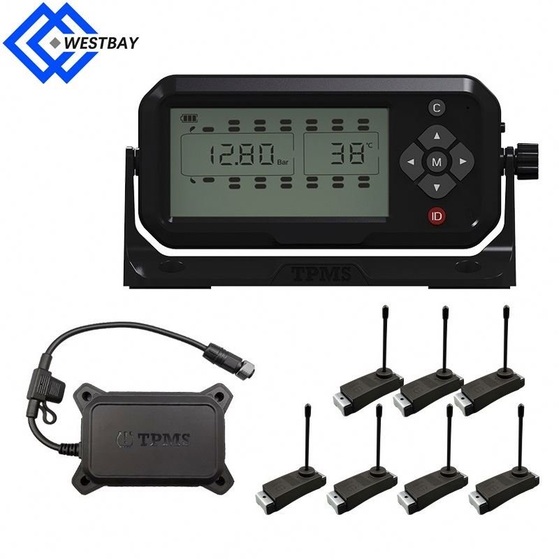 Westbay Digital TPMS Kit with Internal Sensors for 6-12-28 Tires for Trucks Tire Pressure Monitoring System