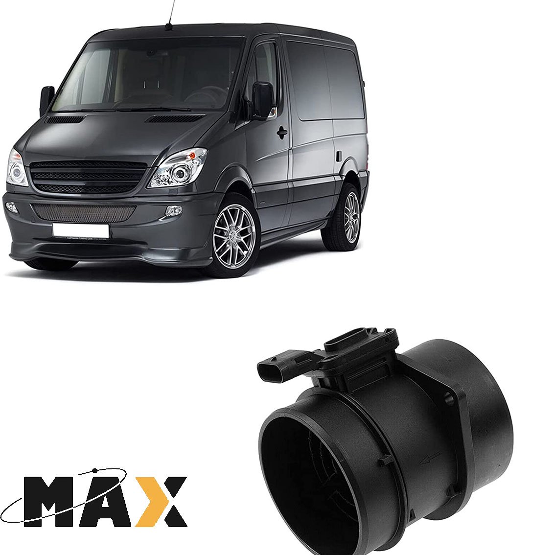 Auto Spare Parts Mass Air Flow Sensor For Mercedes Benz W176 CDI Mass Air Flow Sensor 5WK98101 6450900048 A6450900048