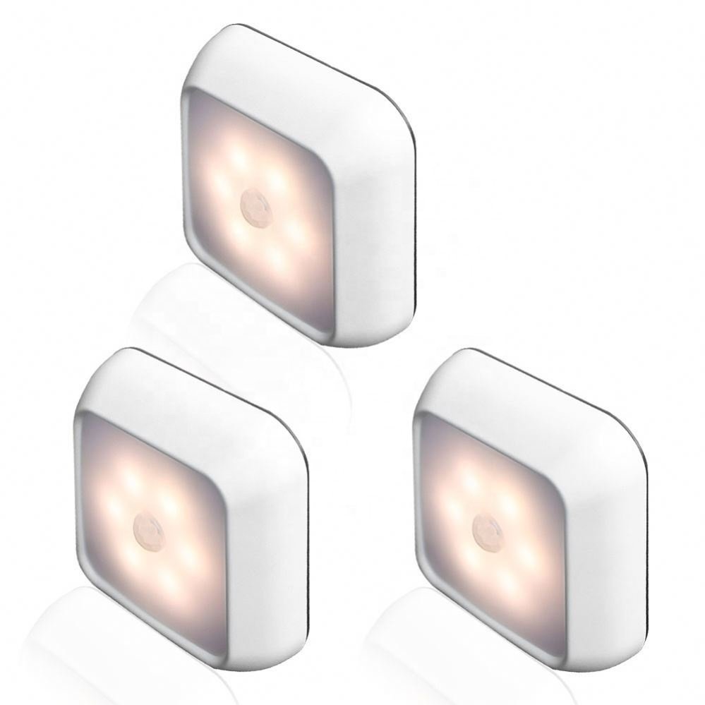 CE ROHS Square Shape Small LED Bed Lamp Auto Wardrobe Light with pir Sensor