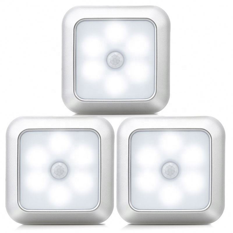 CE ROHS Square Shape Small LED Bed Lamp Auto Wardrobe Light with pir Sensor