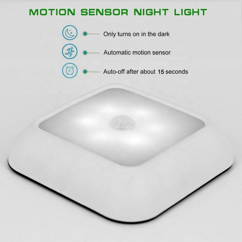 CE ROHS Square Shape Small LED Bed Lamp Auto Wardrobe Light with pir Sensor