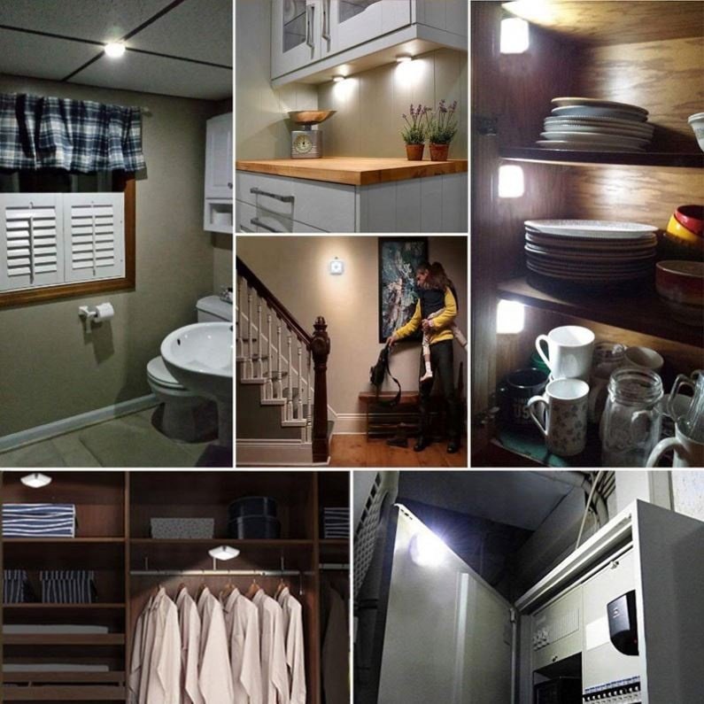 CE ROHS Square Shape Small LED Bed Lamp Auto Wardrobe Light with pir Sensor