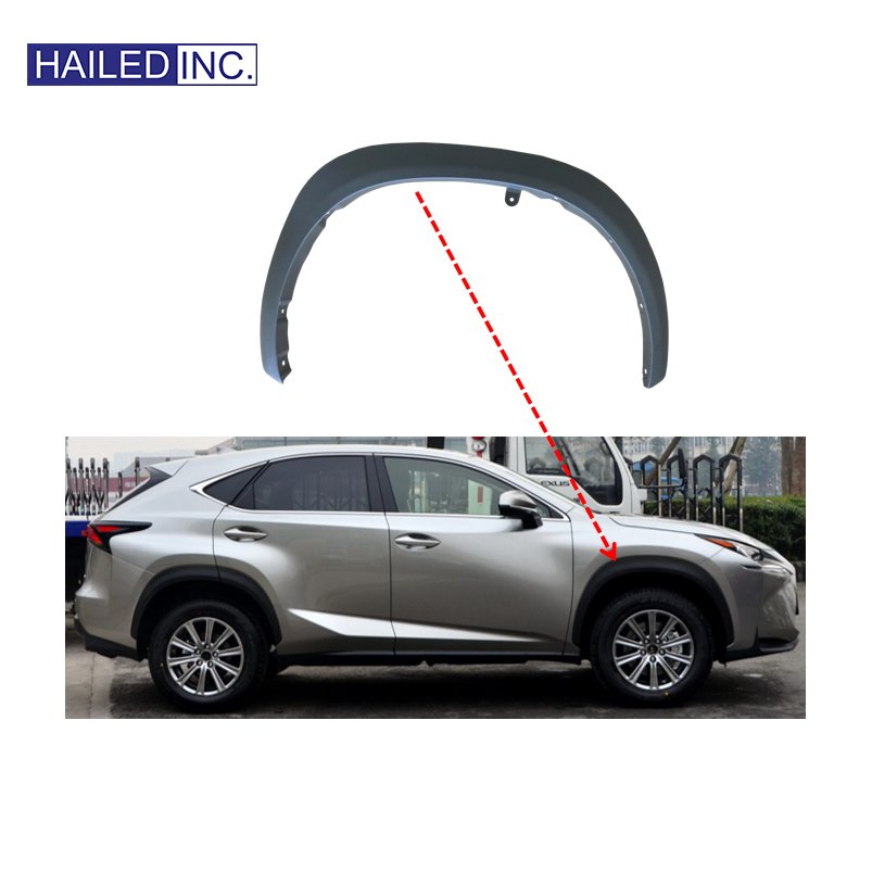 HAILED Car Front Wheel Housing Molding Fender Trim 75602-78010 Auto Body Kits System for Lexus NX200 NX200T NX300H 2014-2021