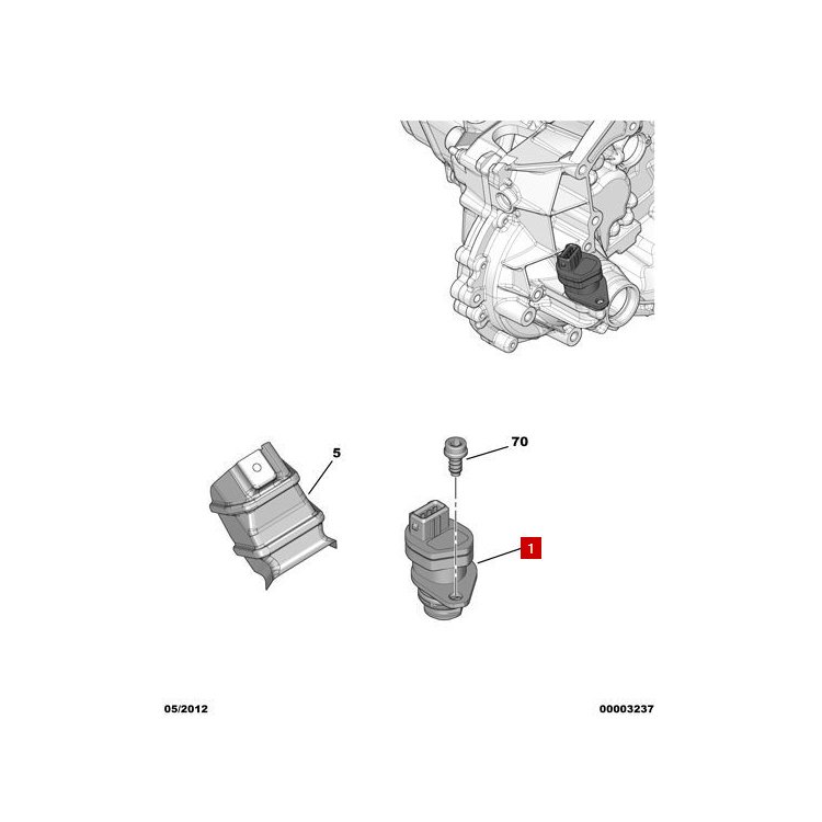 616070 Speed sensor, odometer sensor For Peugeot 206 207 307 Citroen C2 C3 AL4