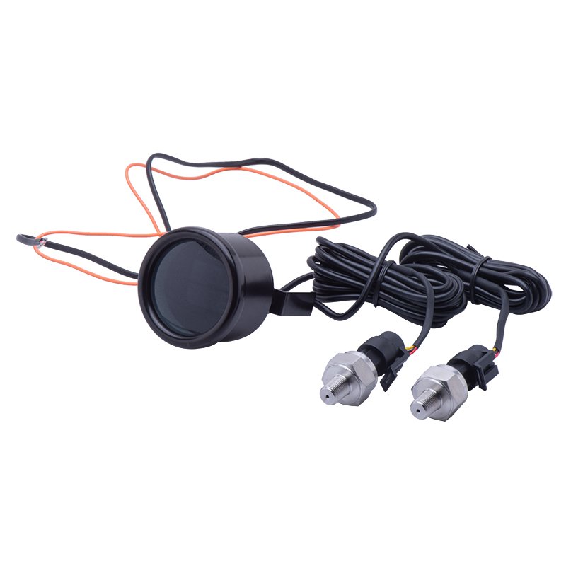 New Dual Air Pressure Gauge 300PSI air suspension Air ride gauge with 2pcs 1/8NPT electrical sensors