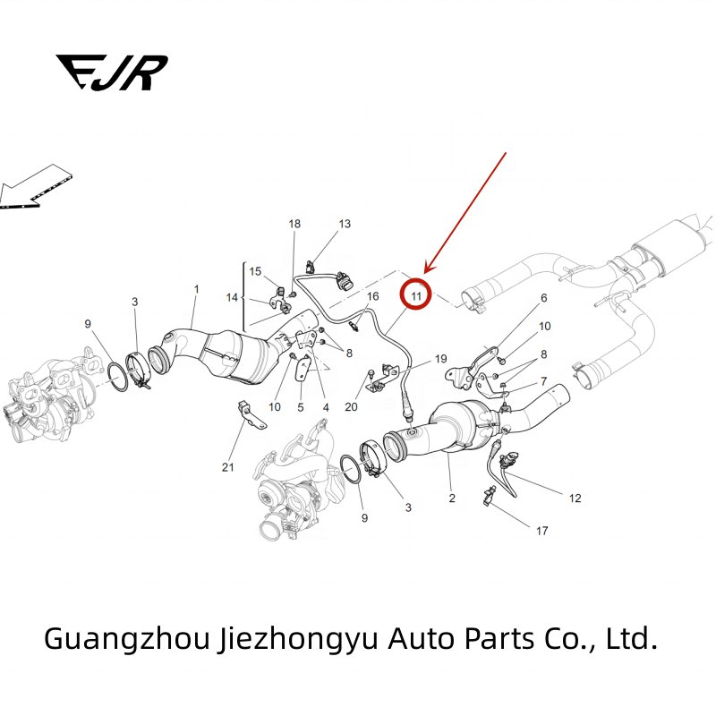 670009075 Automotive sensor, front oxygen sensor For Maserati Ghibli Levante Quattroporte 3.0